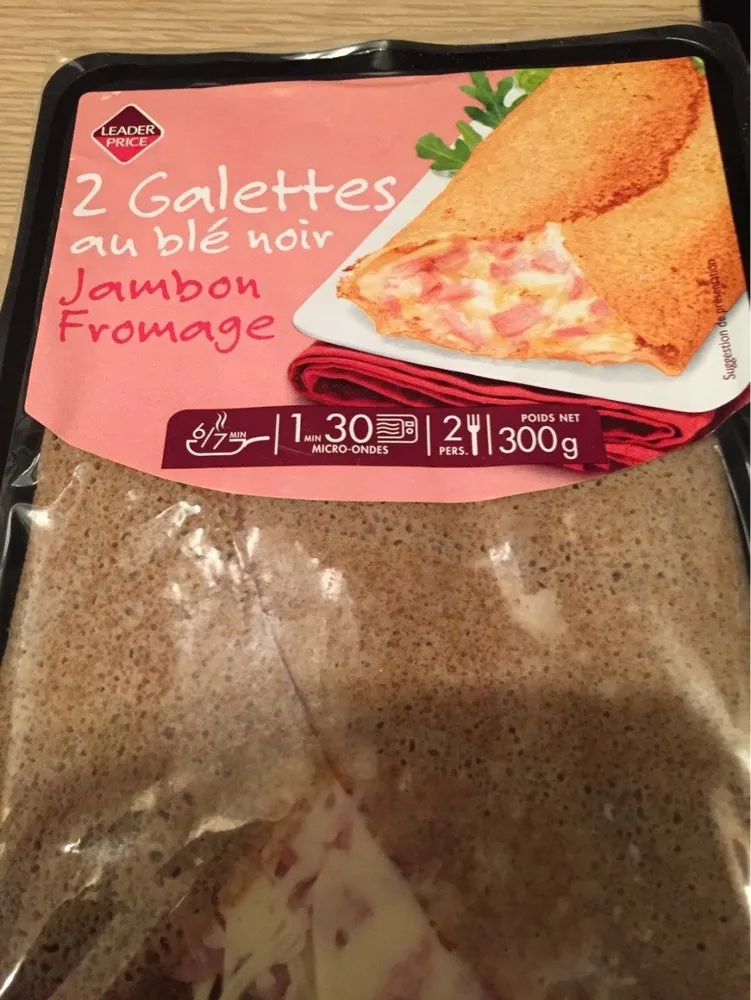 Galette au Blé Noir Jambon Emmental Mozarella