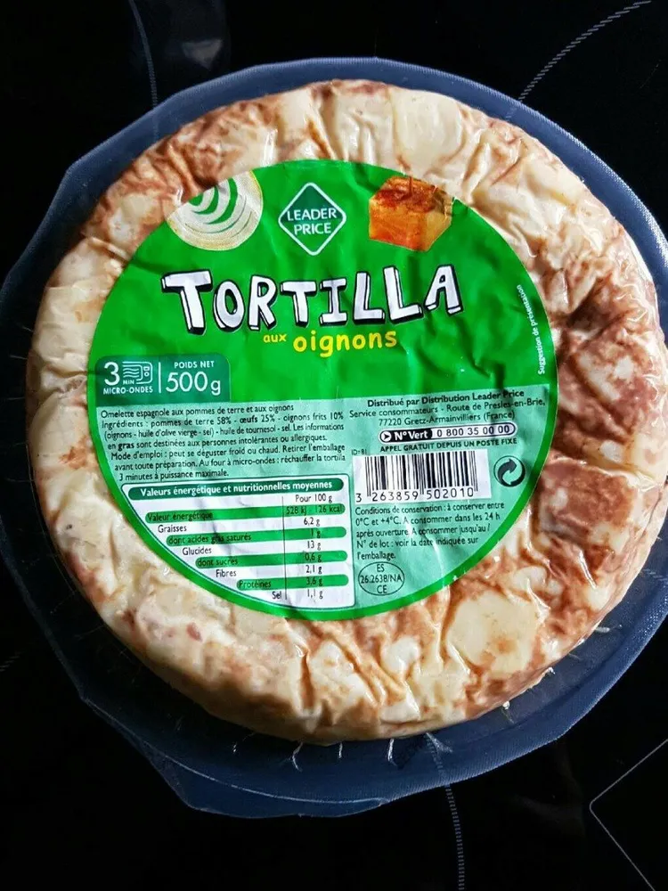 Tortilla aux oignons