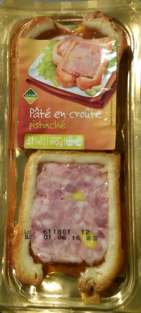 Pâté en croûte pistaché