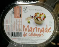Marinade de calamars aux poivrons et olives vertes