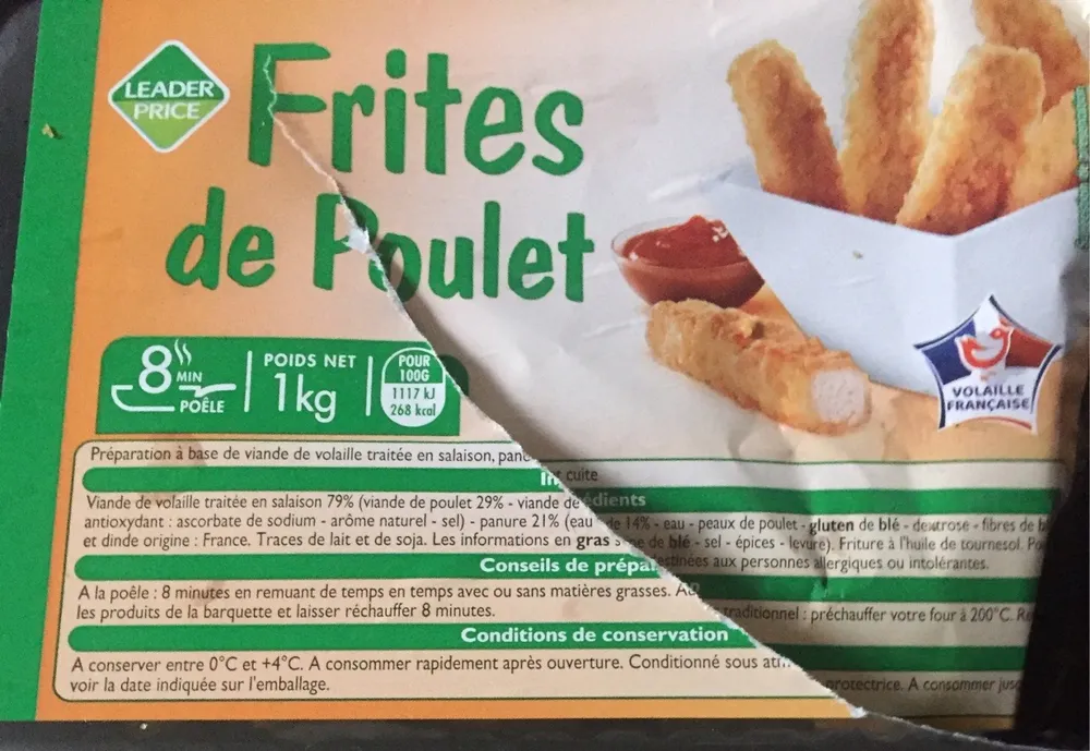 Frites de Poulet Panées