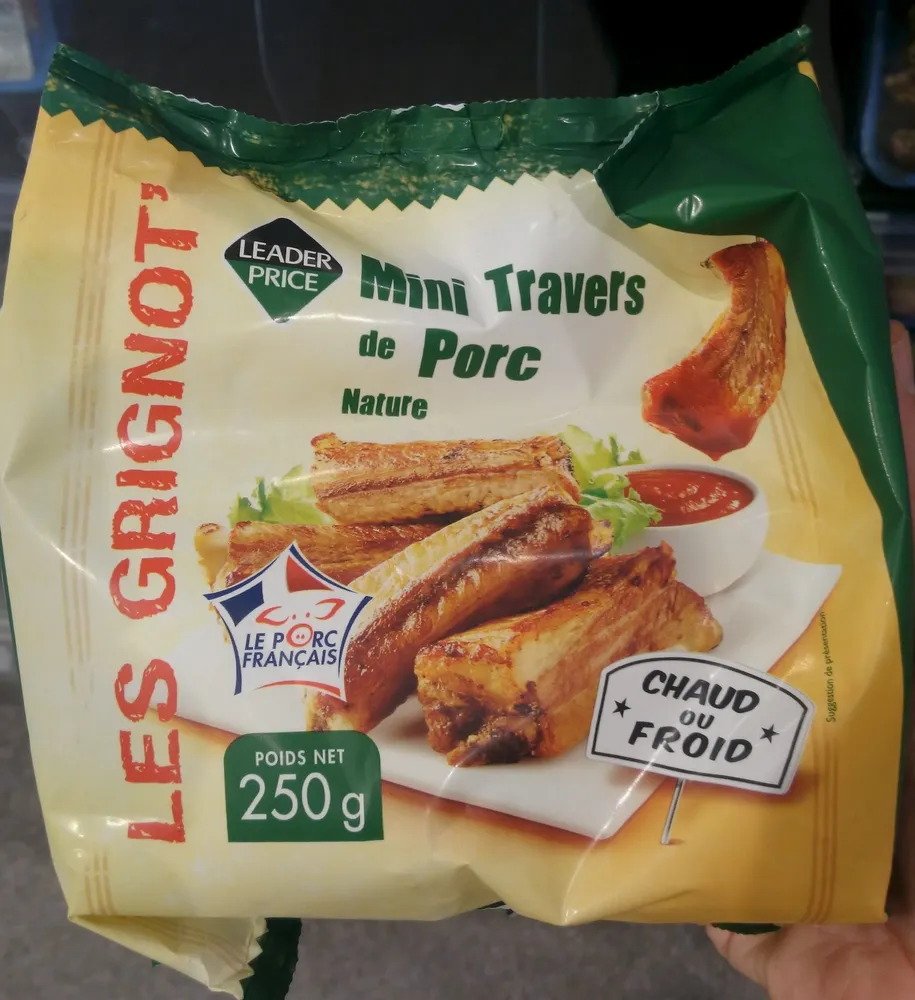Les Grignot' - Mini travers de porc nature