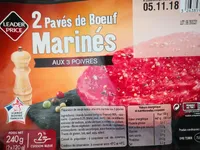 2 pavés de bœuf marinés