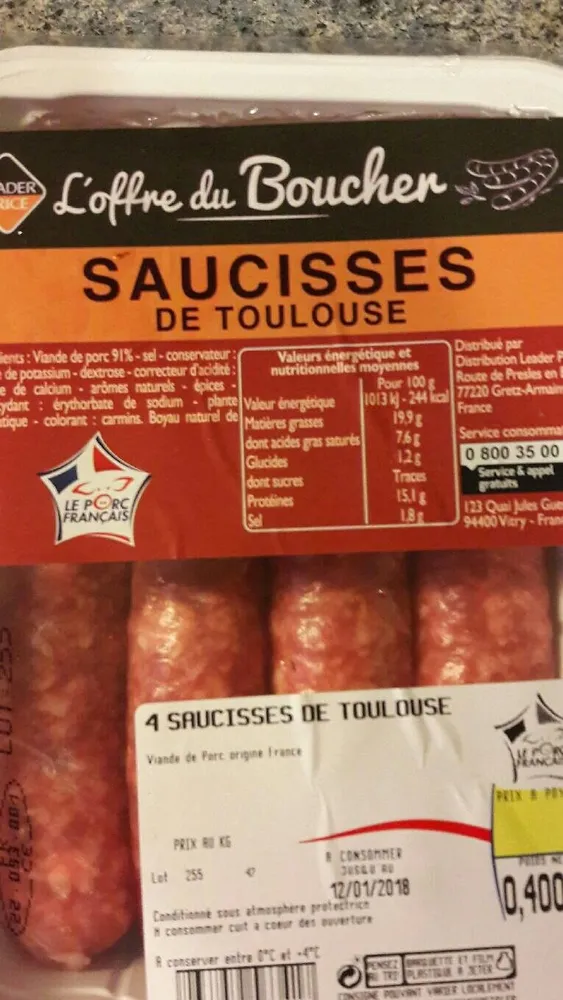Saucisses de Toulouse