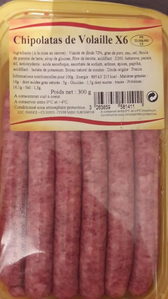 Chipolatas volaille