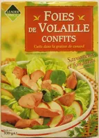Foies de volaille confits