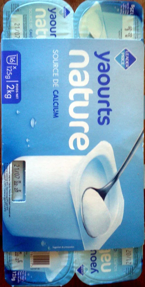 Yaourts nature (16 Pots)