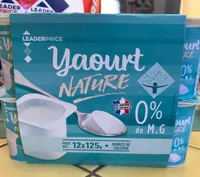 Yaourt nature 0% MG