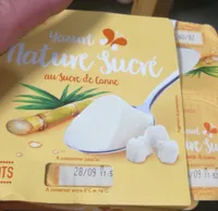 Yaourt nature sucré au sucre de canne