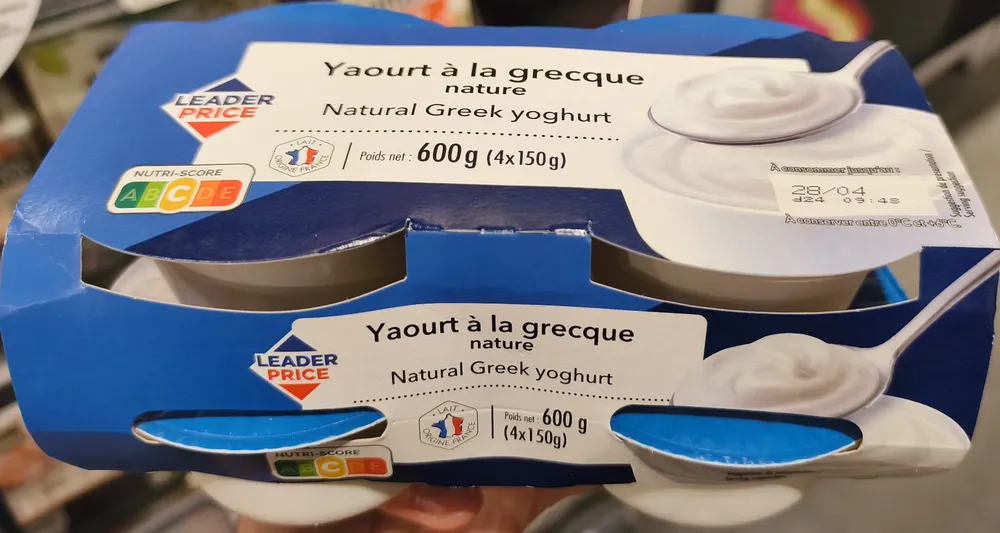 Yaourts à la Grecque nature