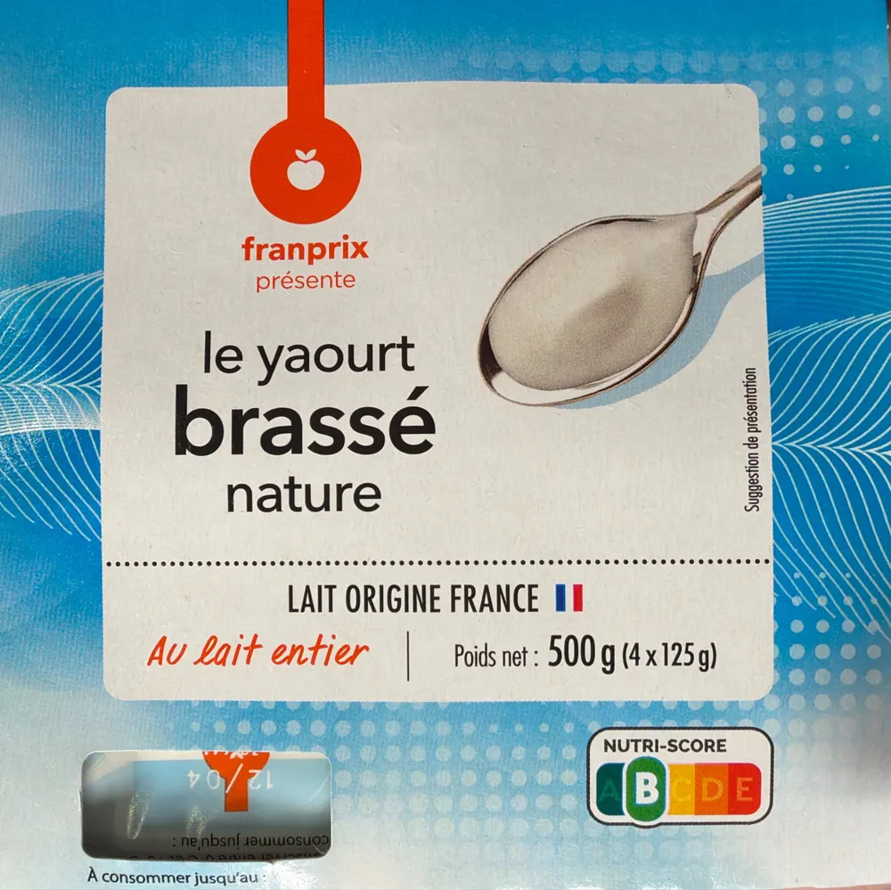 le Yaourt brassé nature