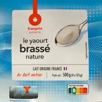 le Yaourt brassé nature