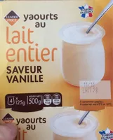 Yaourt au lait entier saveur vanille