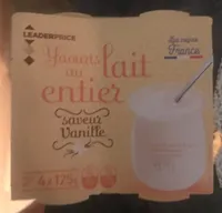 Yaourt au lait entier saveur vanille