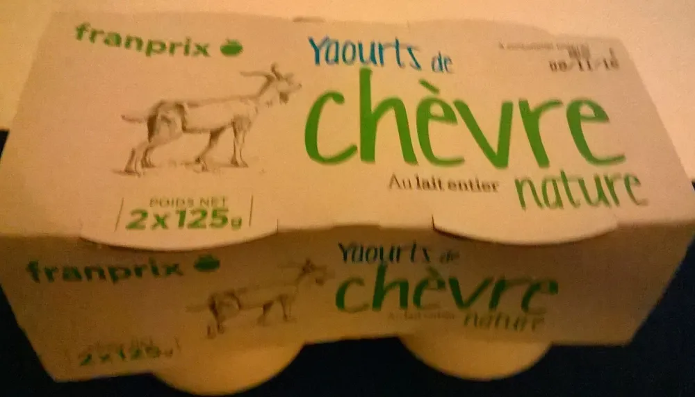 Yaourts de chèvre nature