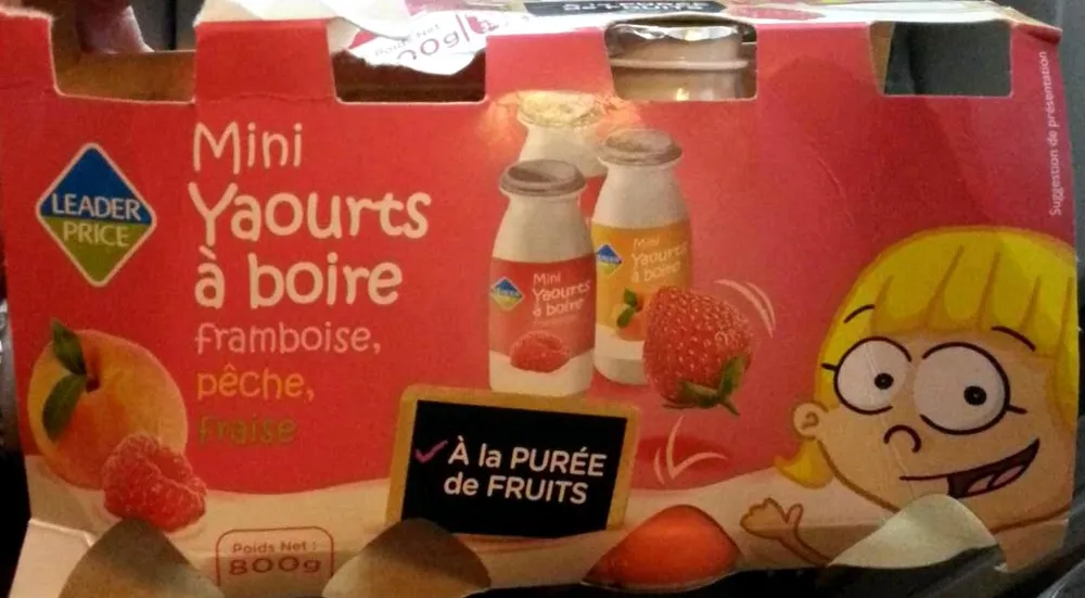 Mini yaourts à boire framboise