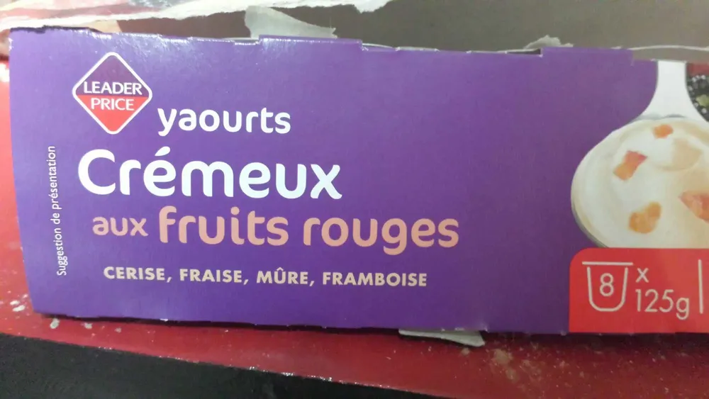 Yaourt Crémeux aux Fruits Rouges