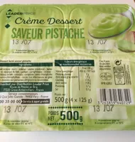 Crème dessert saveur pistache