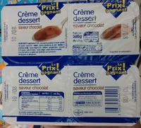 Crème dessert saveur chocolat