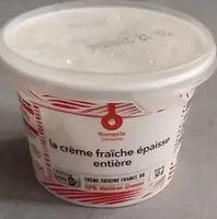 La crème fraîche épaisse entière