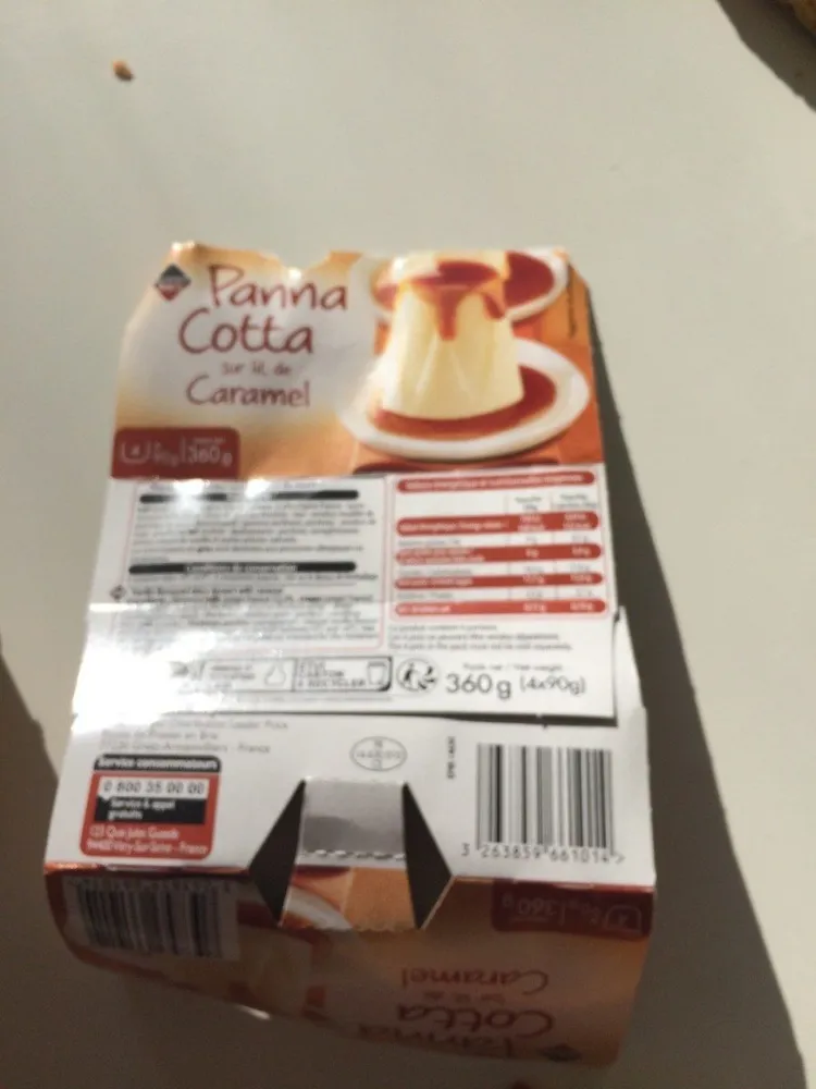 Panna Cotta sur Lit de Caramel