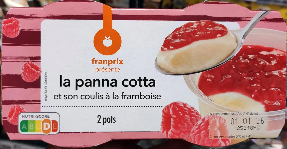 Panna cotta framboise