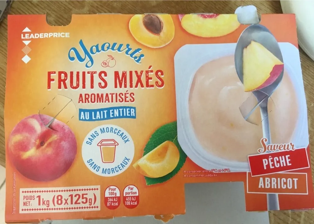 Yaourt fruit mixés