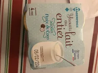 Yaourts au lait entier saveur noix de coco