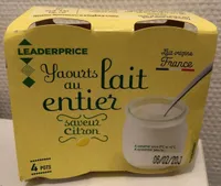 Yaourts au lait entier saveur citron