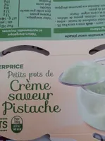 Crème saveur pistache