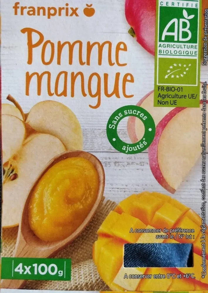 Purée de pommeet mangue