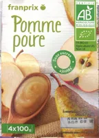 Compote pomme poire bio