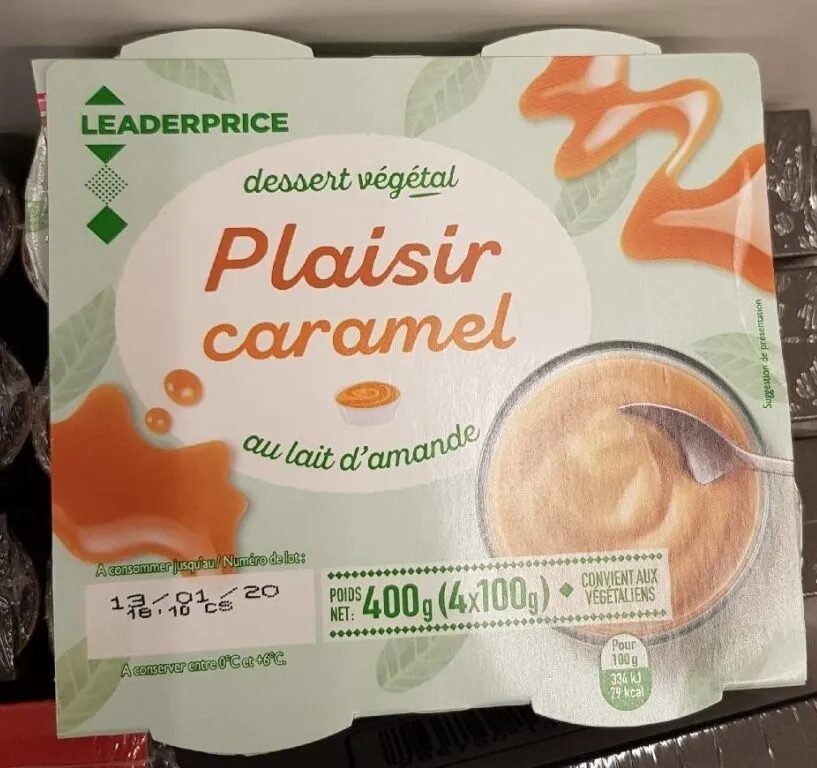 Dessert végétal Plaisir caramel