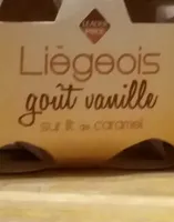 Liégeois Goût Vanille Nappé De Caramel