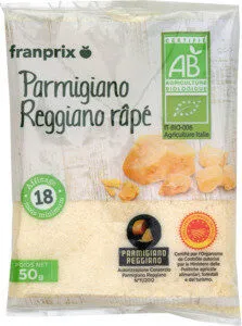 parmigiano reggiano AOP bio râpé