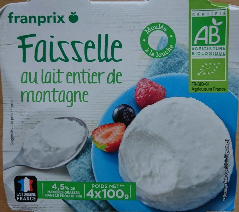 Faisselle au lait entier de montagne