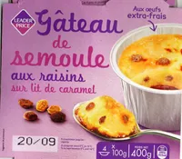 Gateau semoule aux raisins