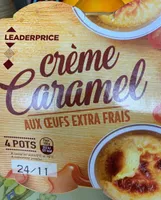 Crème caramel aux oeufs frais