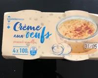 Crème aux oeufs saveur vanille