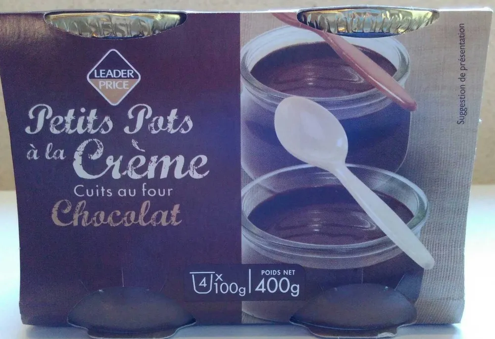 Petits Pots à la Crème Cuits au four Chocolat