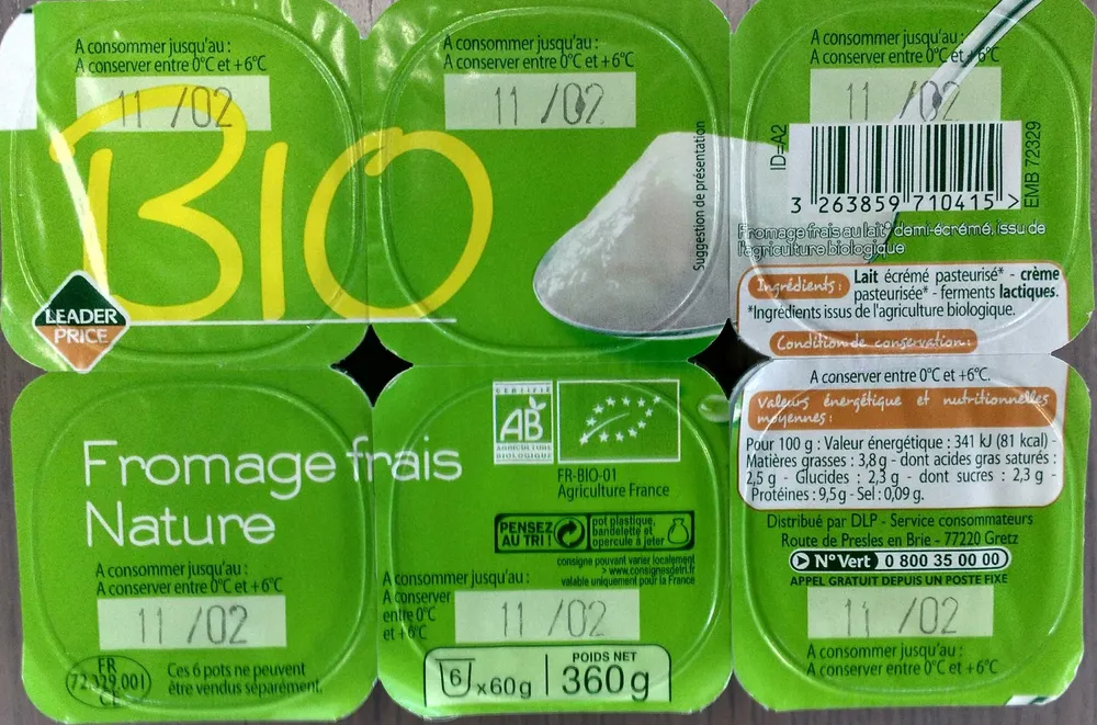 BIO Fromage frais Nature