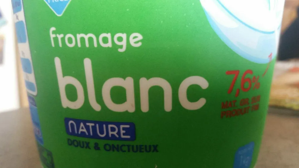 Fromage Blanc nature doux & onctueux