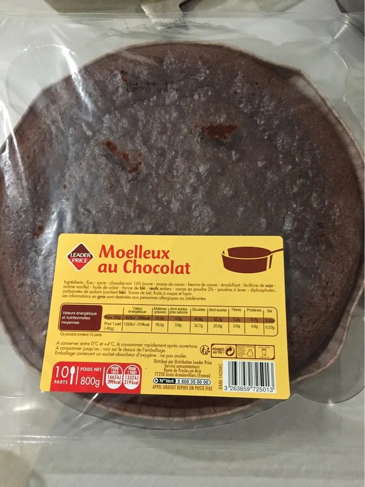 Moelleux au chocolat