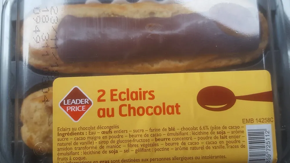 2 éclairs au chocolat
