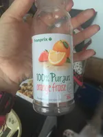 Jus orange fraise