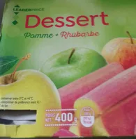 Dessert pomme rhubarbe