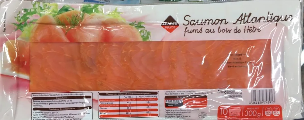 Saumon Atlantique Fumé au Bois de Hêtre