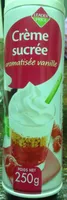 Crème sucrée aromatisée vanille