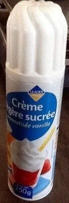 Crème légère sucrée aromatisée vanille