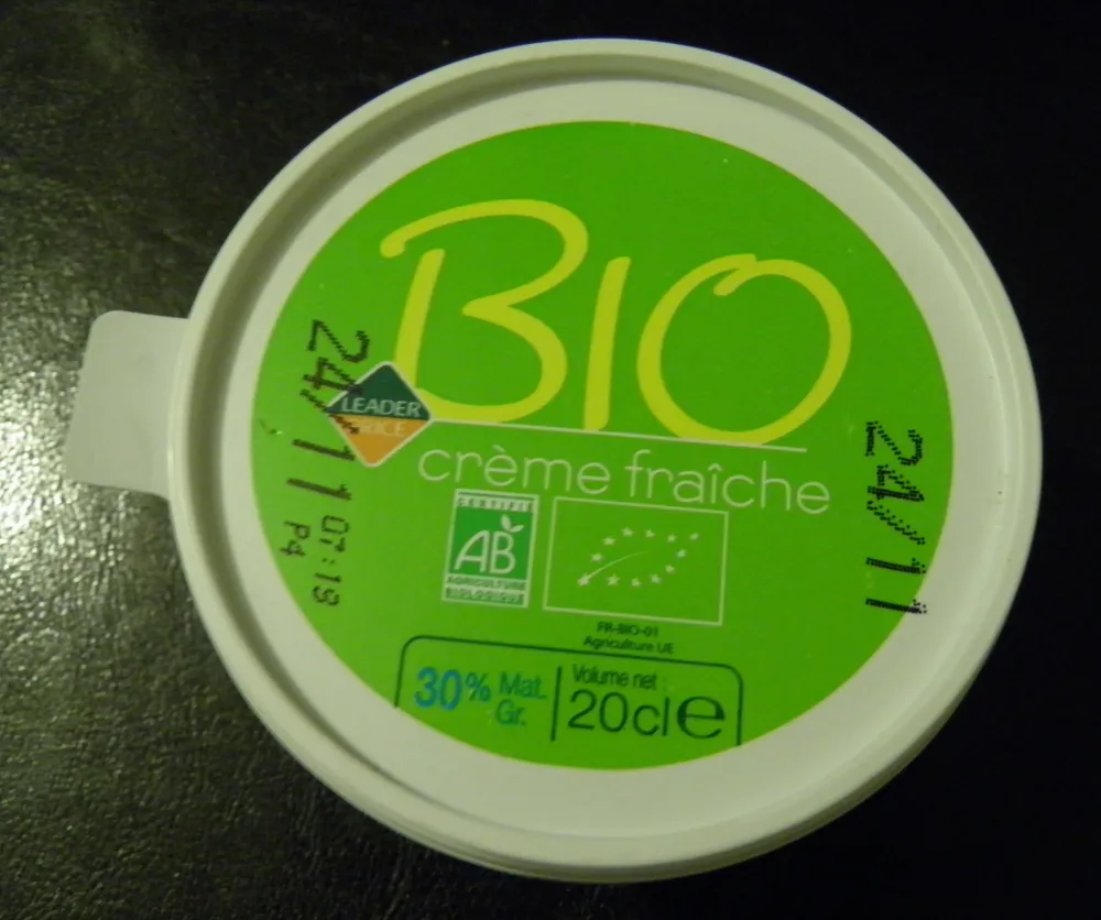 Crème fraîche Bio (30 % MG)
